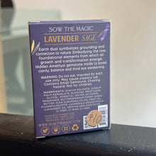 Load image into Gallery viewer, Earth Dust Gemstone Bar Soap (Lavender Sage)