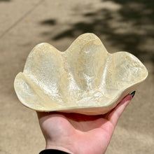 Load image into Gallery viewer, Clam Shaped Ivory Capiz Bowl