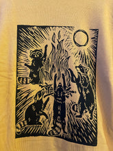 Load image into Gallery viewer, Raccoon Bonfire Long Sleeve Tee