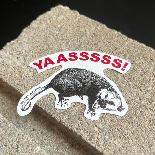 Yaasssss! Opossum Sticker