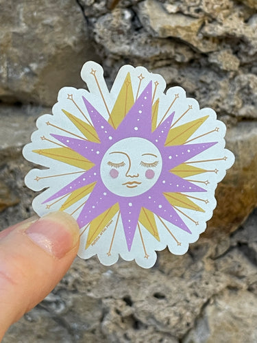 Sun Face Sticker