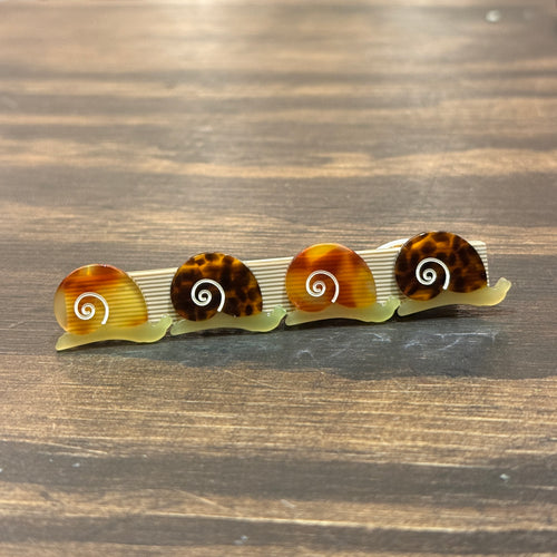 Escargot Snail Alligator Hair Clip