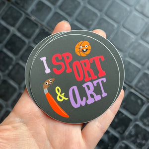 I Sport & Art Sticker