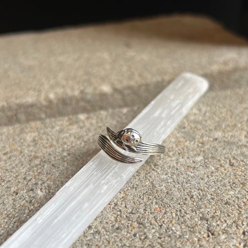 Adjustable Ladybug Ring - Sterling Silver