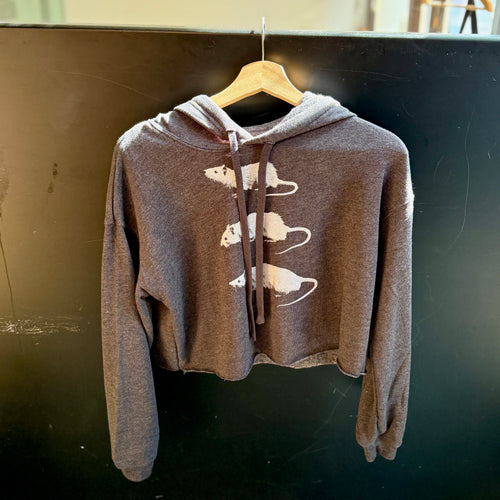 Rats Cropped Hoodie