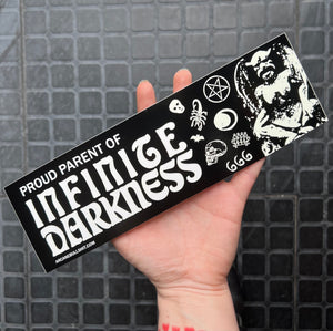 Infinite Darkness Bumper Sticker (Glow-in-the-Dark!)