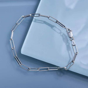 Paperclip Chain Bracelet - Sterling Silver