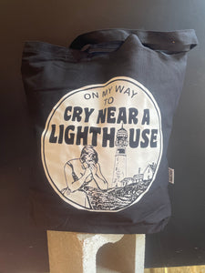 Cry Near a Lighthouse Tote Bag