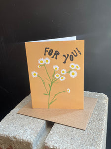 Flowers For You Card