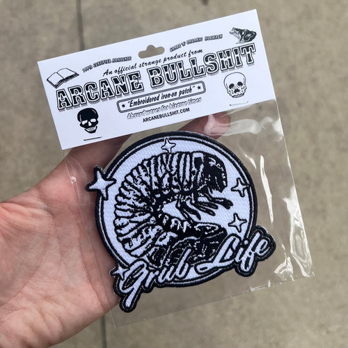 Grub Life Embroidered Patch