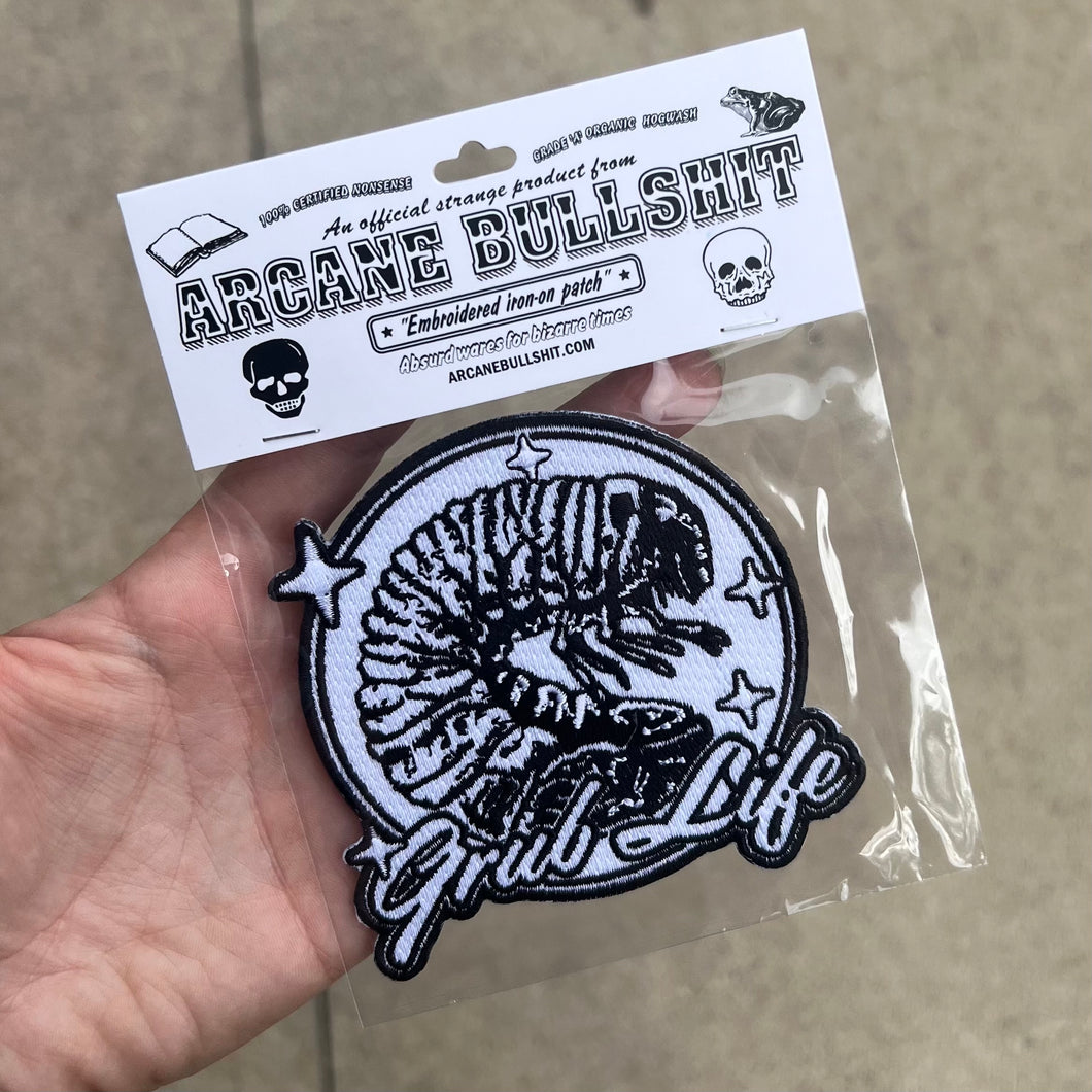 Grub Life Embroidered Patch