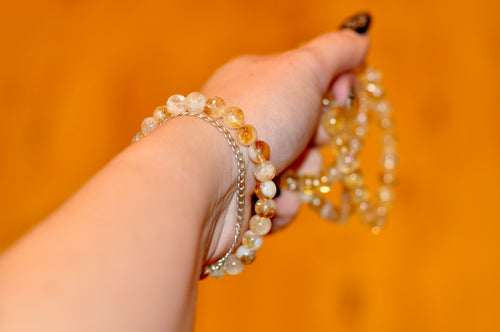 Citrine Beaded Bracelet