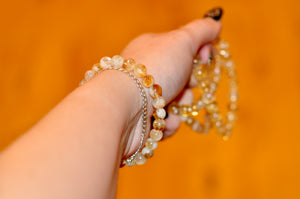 Citrine Beaded Bracelet