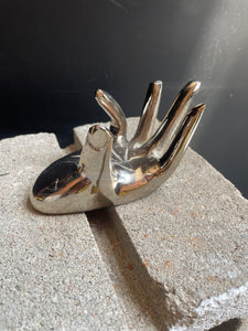 Silver Hand Sphere Stand