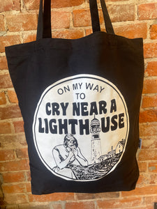 Cry Near a Lighthouse Tote Bag