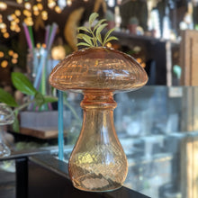 Load image into Gallery viewer, Mushroom Orange Glass Vase