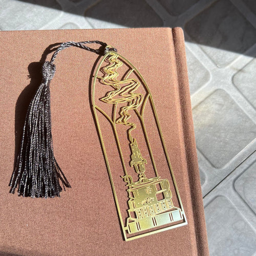 Cathedral Candlestick Brass Bookmark