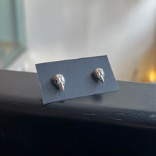 Load image into Gallery viewer, Sparrow Skull Stud Earrings - Sterling Silver