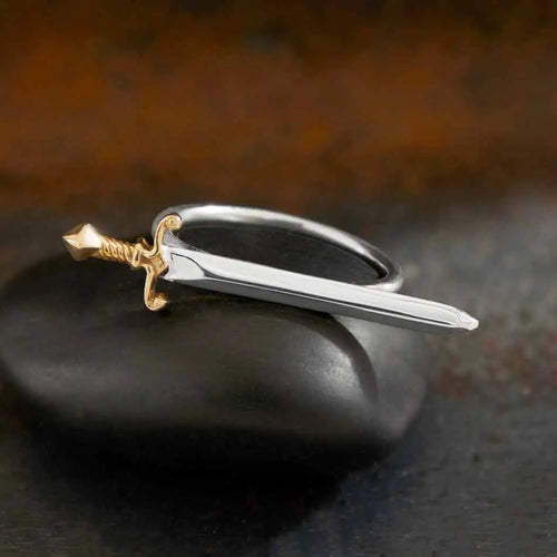 Dagger Sword Ring - Sterling Silver