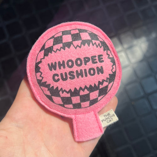 Catnip Whoopee Cushion Toy