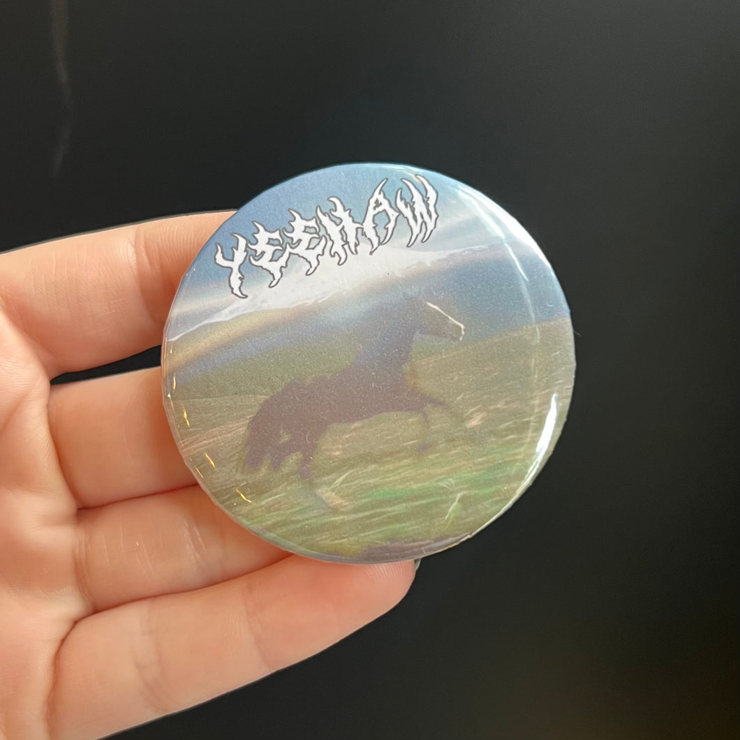 Yeehaw Horse Button