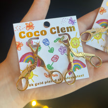 Load image into Gallery viewer, Stork Scissor Earrings - Gold