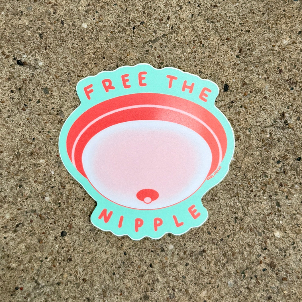 Free The Nipple (Boob Light) Sticker