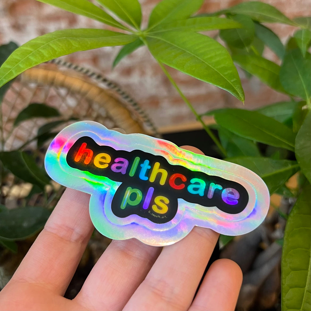 Healthcare Pls Holographic Sticker