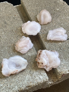 Pink Chalcedony Rosettes