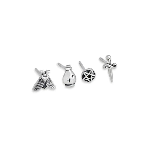 Magic Stud Earring SET - Sterling Silver