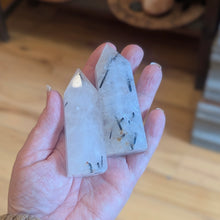 Load image into Gallery viewer, Tourmaline in Quartz Standing Point