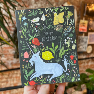 Happy Birthday Unicorn Card