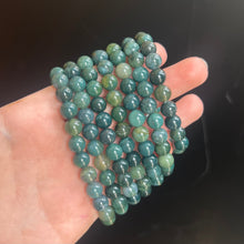 Load image into Gallery viewer, Moss Agate Bead Bracelet