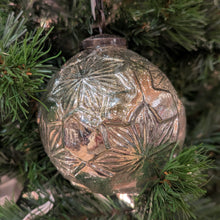 Load image into Gallery viewer, Silver Snowflake Glass Ornament