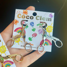 Load image into Gallery viewer, Stork Scissor Earrings - Silver