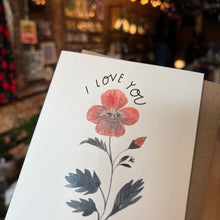 Load image into Gallery viewer, I Love You Flower Faces Card