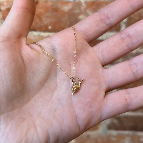 Snail Necklace - Bronze/Gold Filled