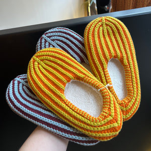 Chunky Rib Knit Slippers