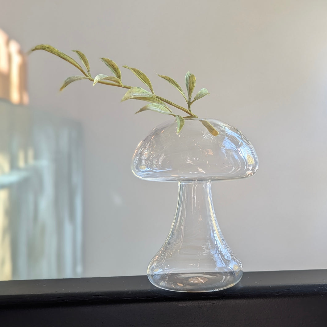 Mini Mushroom Glass Vase