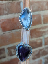 Load image into Gallery viewer, Adjustable Dendritic Agate Ring - Sterling Silver