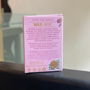 Spirited Sunset Gemstone Bar Soap (Wild Rose)