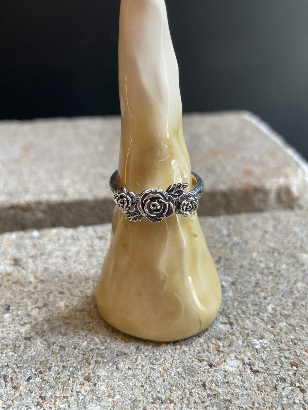 Three Roses Ring - Sterling Silver