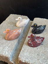 Load image into Gallery viewer, Carved Crystal Ducks