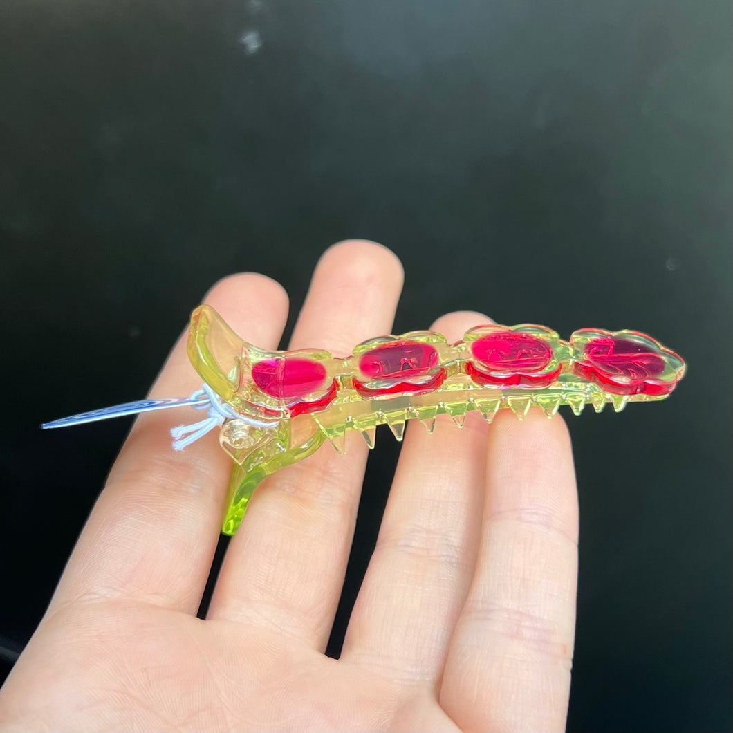 Watermelon Radish Alligator Hair Clip