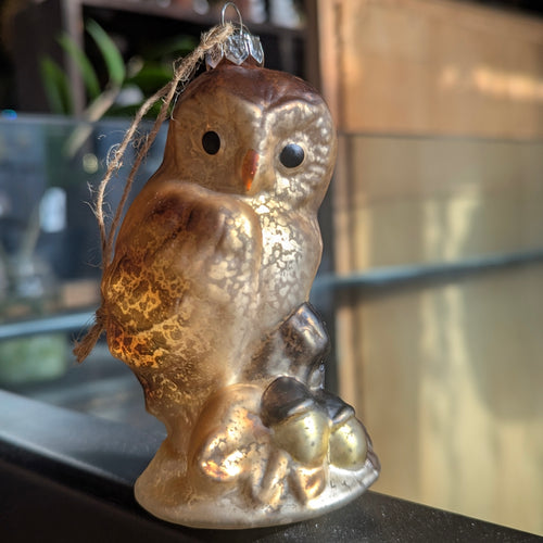 Glass Owl Ornament