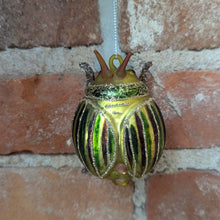 Load image into Gallery viewer, Glass Beetle Ornament
