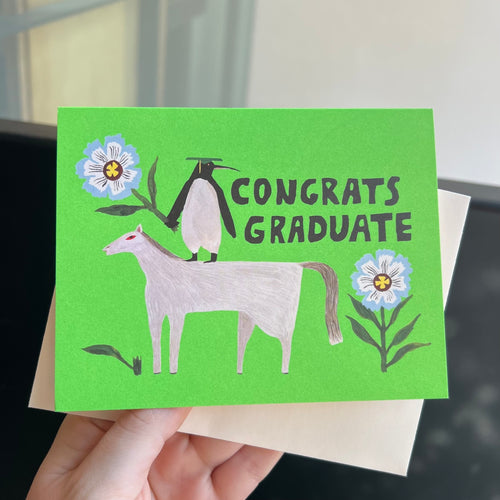 Penguin Pomp Greeting Card