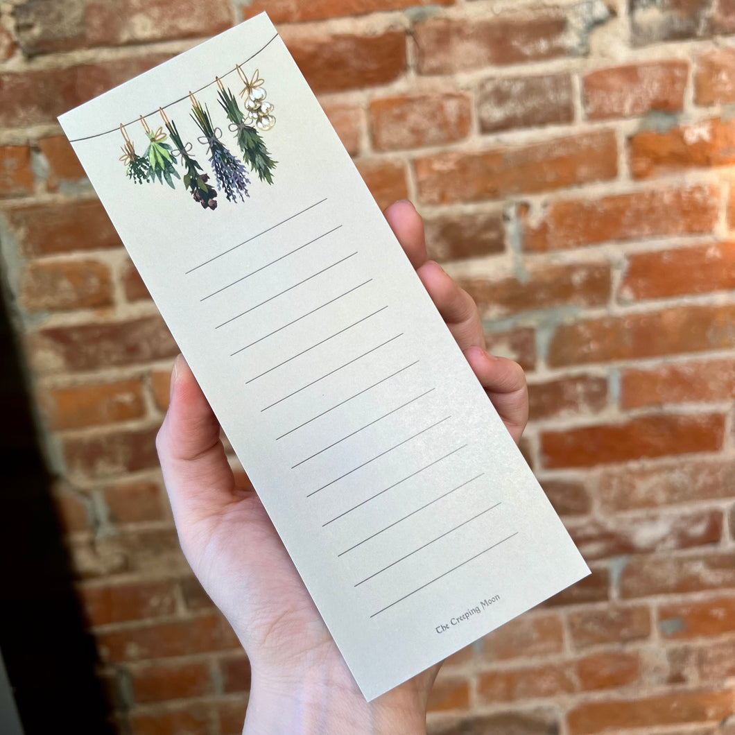 Witch’s Herbs List Notepad