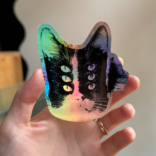 Meow Meow Hologram Sticker