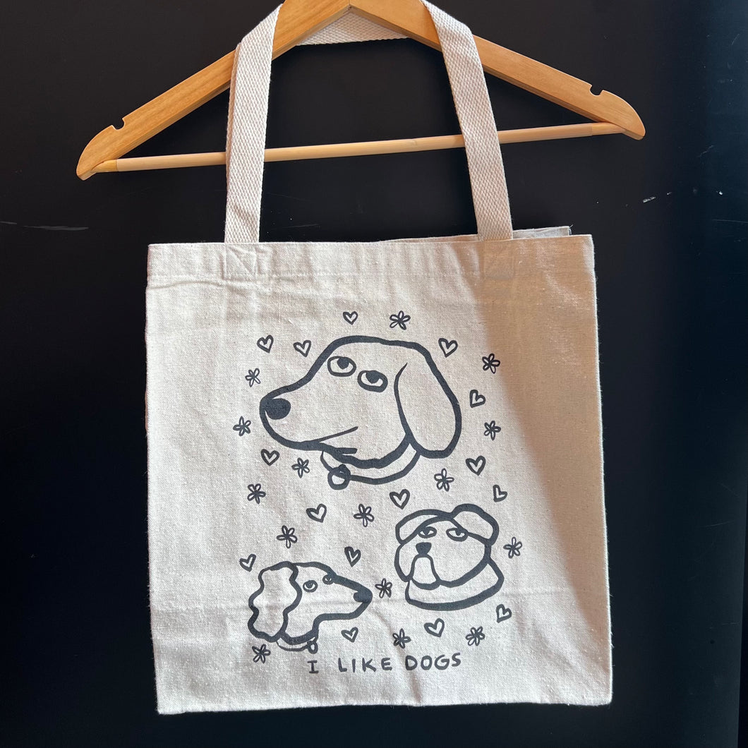 I Like Dogs Tote Bag